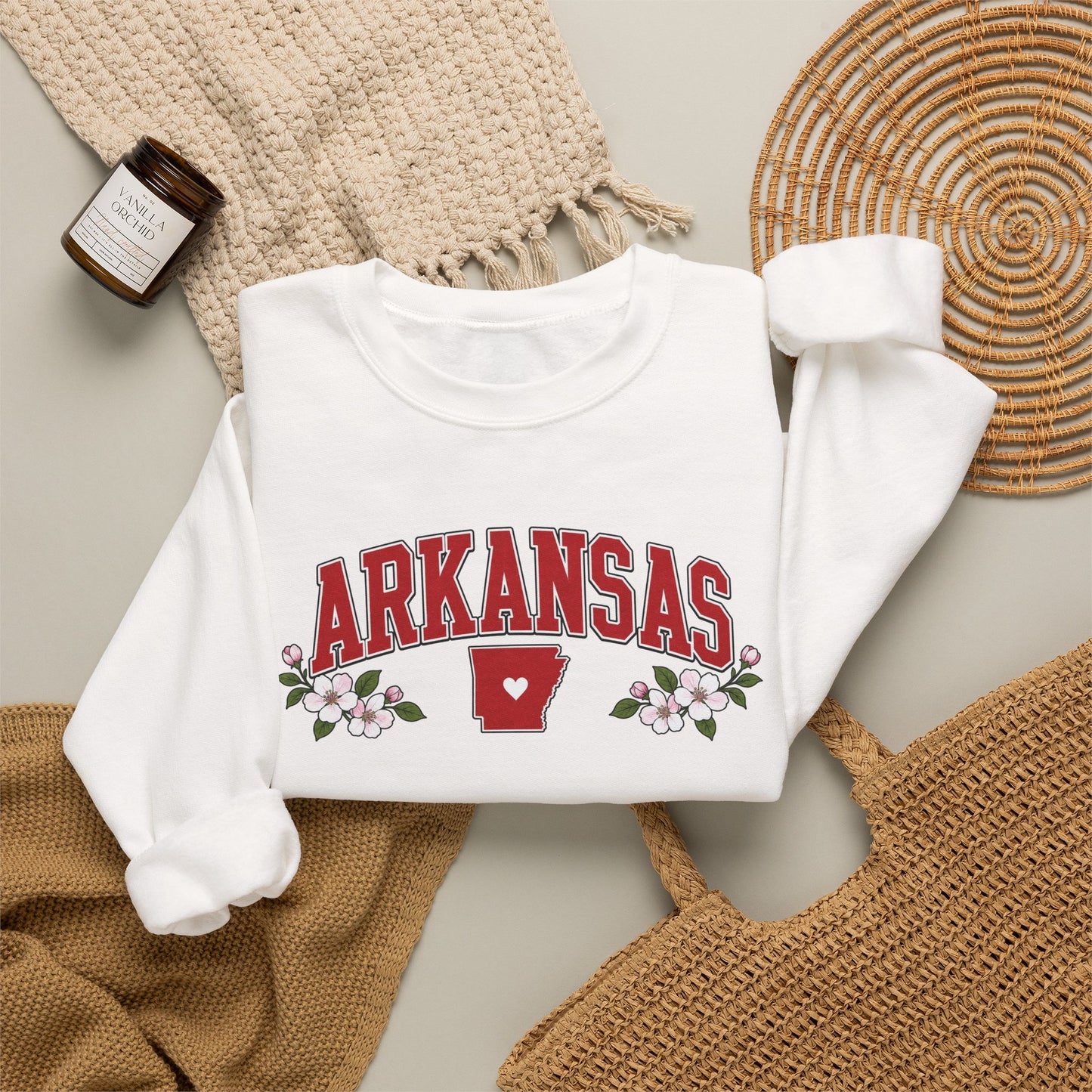 Arkansas Floral Sweatshirt