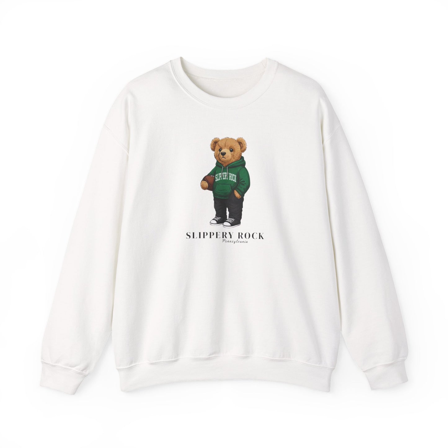 Slippery Rock, Pennsylvania Teddy Bear Crewneck Sweatshirt