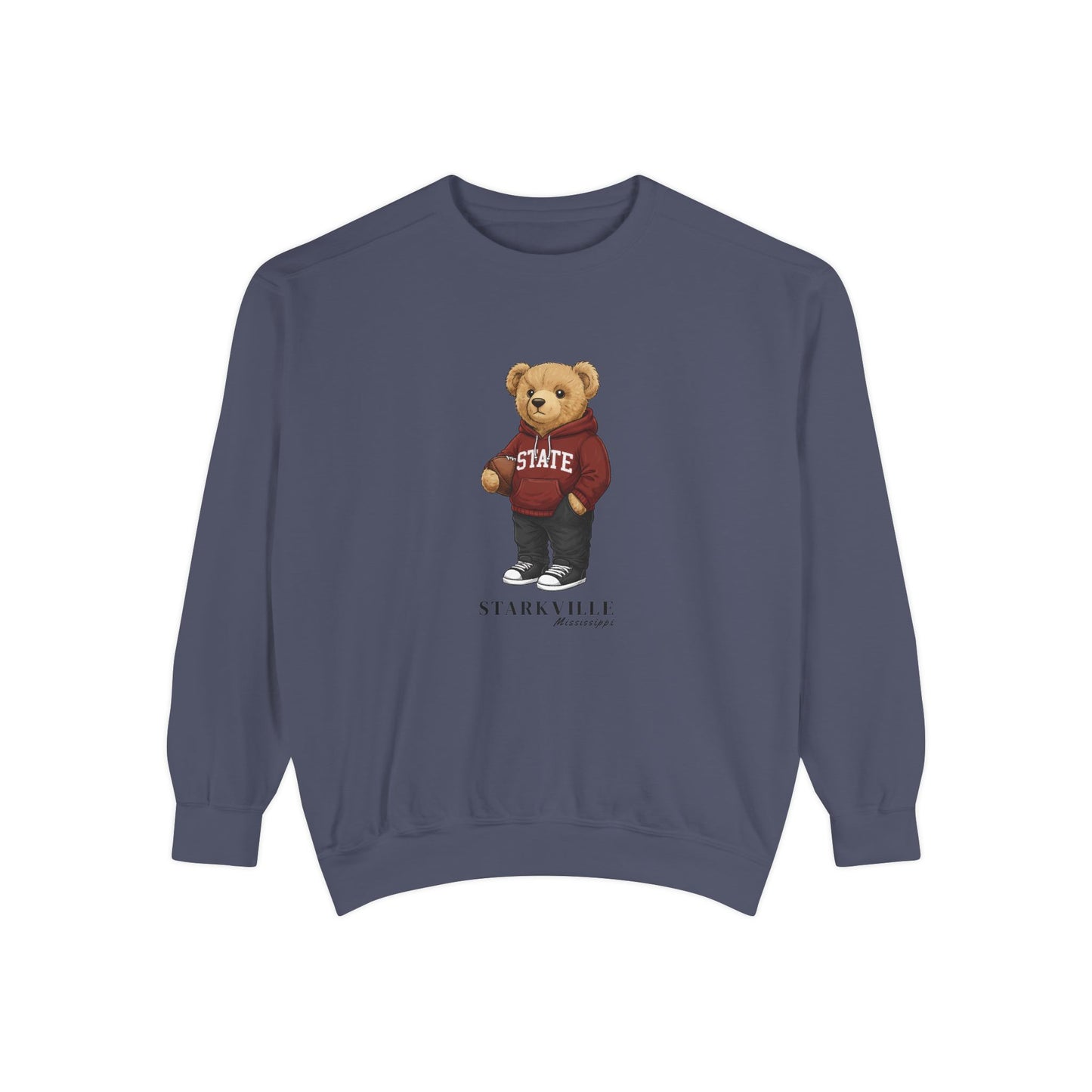 Starkville, Mississippi Teddy Bear Comfort Colors Sweatshirt