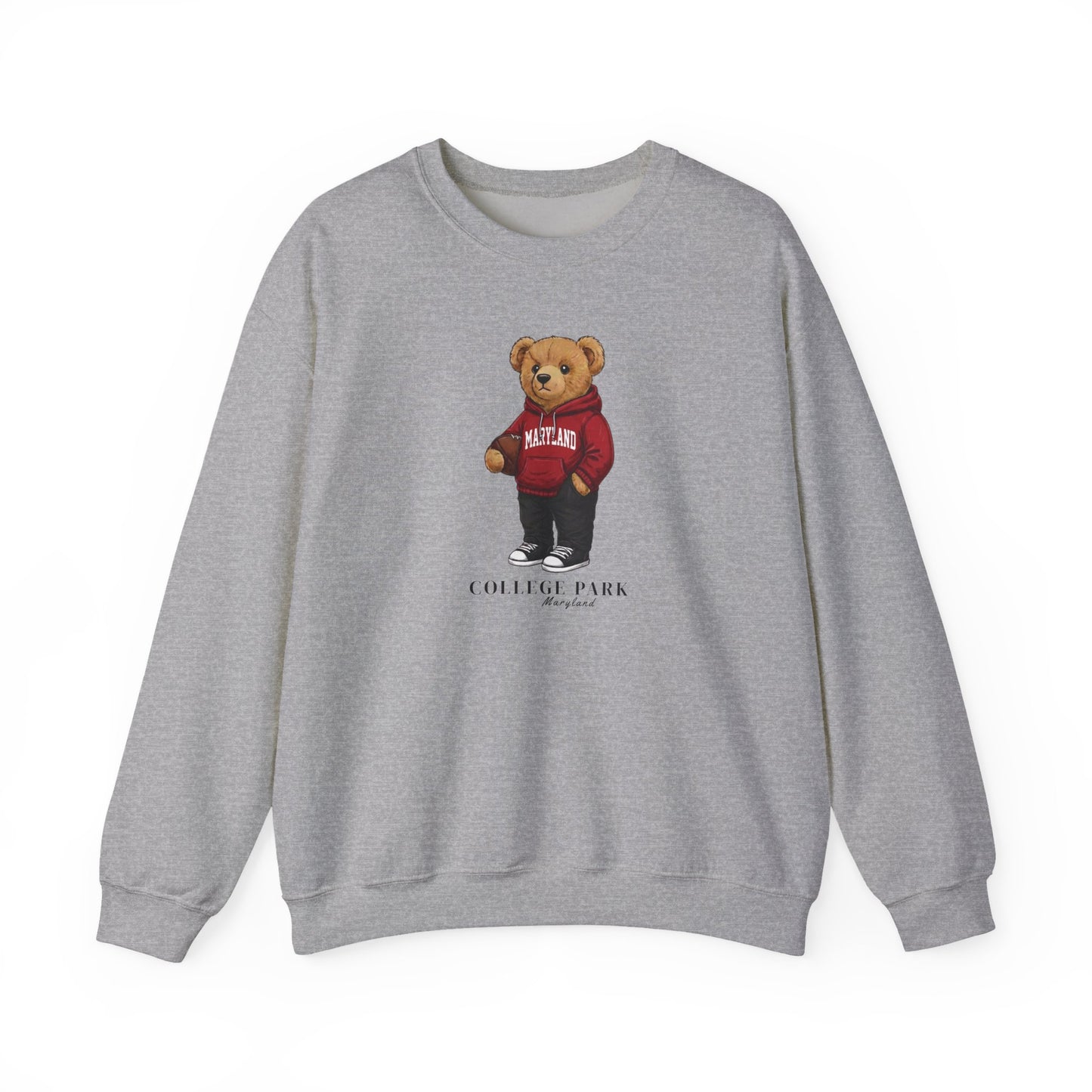 College Park, Maryland Teddy Bear Crewneck Sweatshirt