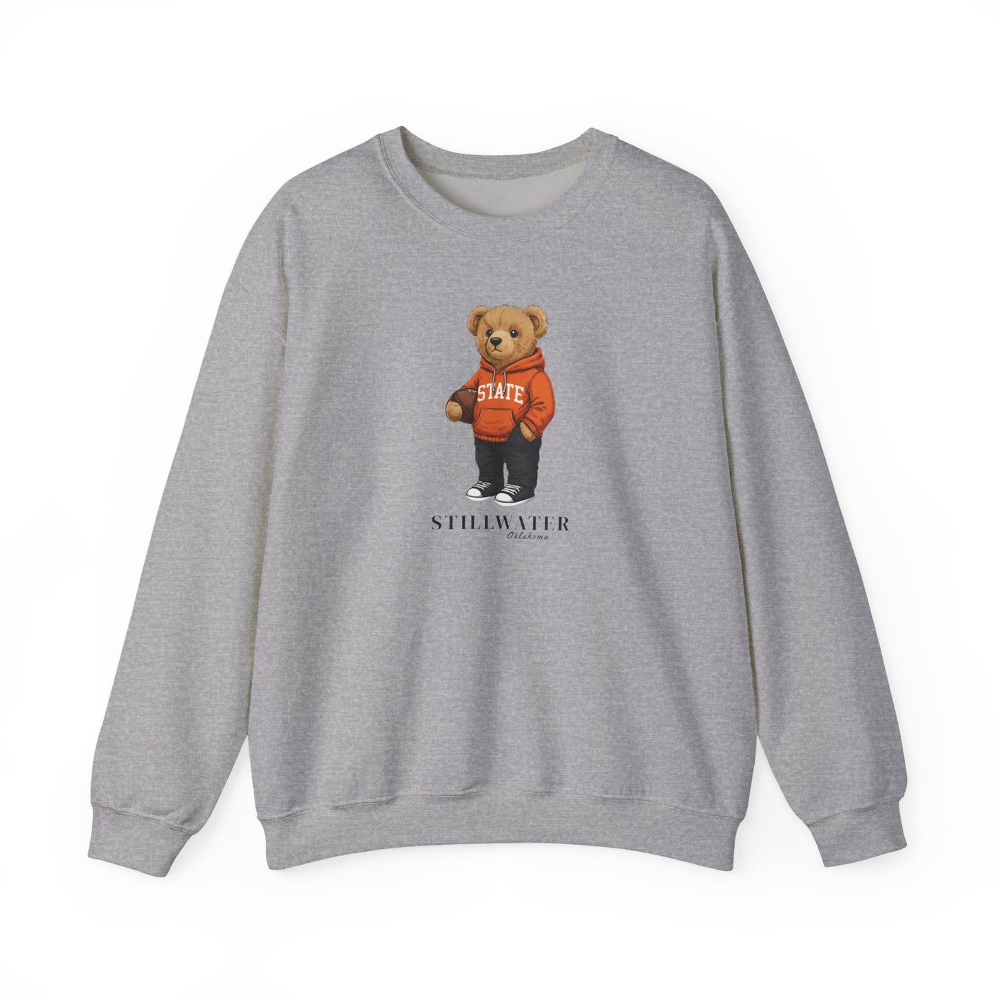 Stillwater, Oklahoma Teddy Bear Crewneck Sweatshirt