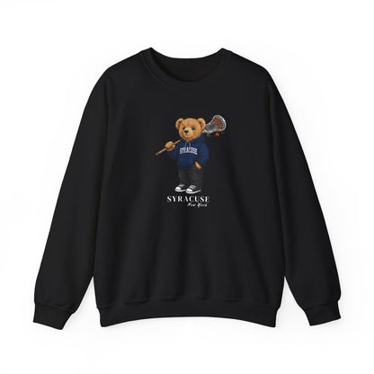 Syracuse, New York Lacrosse Teddy Bear Crewneck Sweatshirt