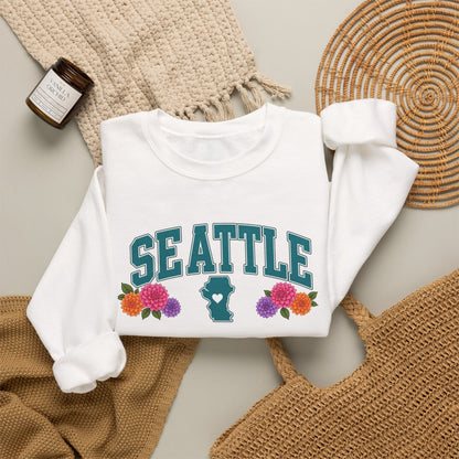 Seattle Floral Sweatshirt