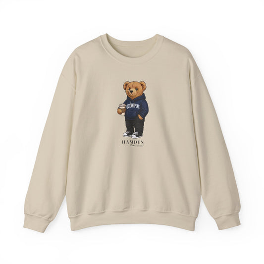 Hamden, Connecticut Teddy Bear Crewneck Sweatshirt