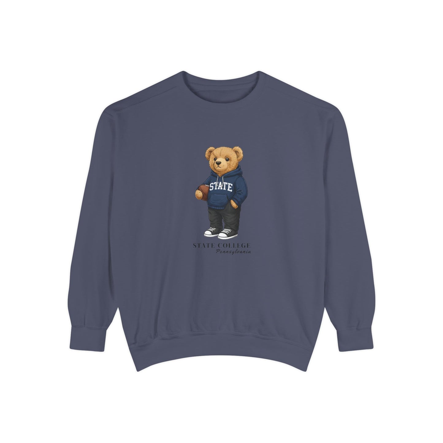 State College, Pennsylvania Teddy Bear Comfort Colors Sweatshirt