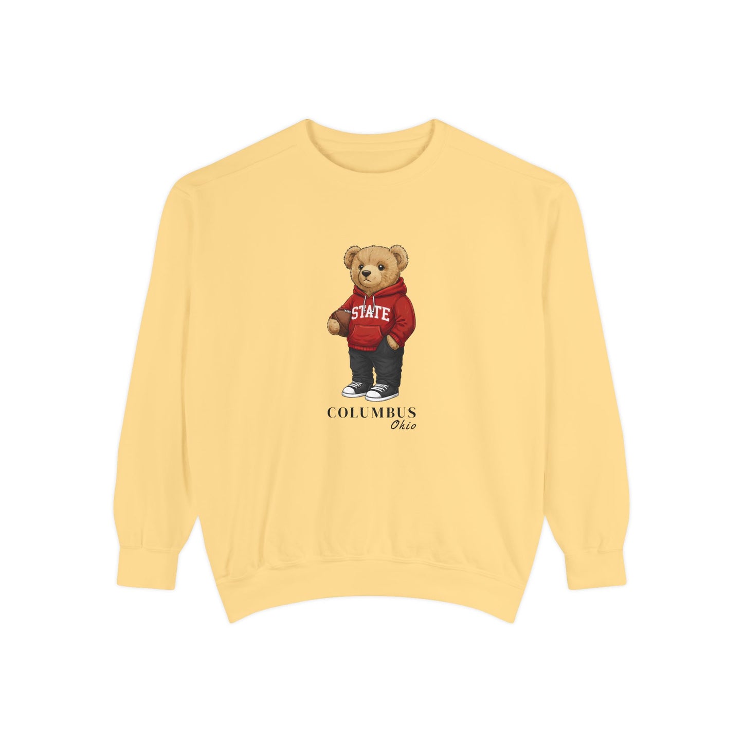 Columbus, Ohio Teddy Bear Comfort Colors Sweatshirt