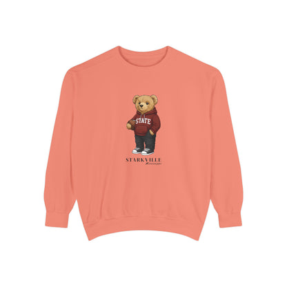 Starkville, Mississippi Teddy Bear Comfort Colors Sweatshirt