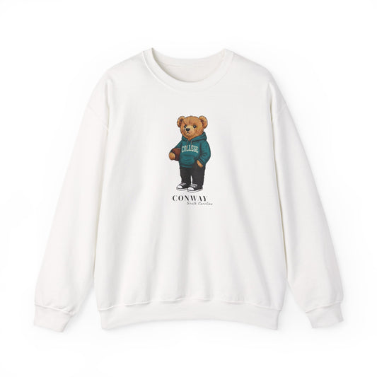 Conway, South Carolina Teddy Bear Crewneck Sweatshirt