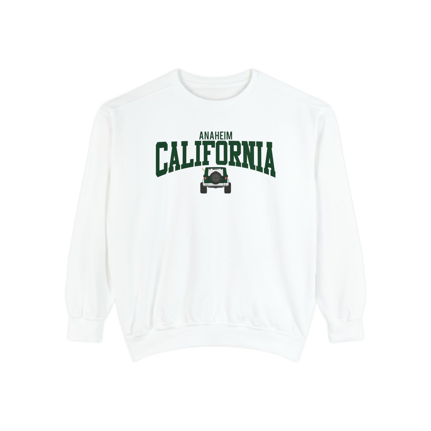 Anaheim California Jeep Comfort Colors Sweatshirt