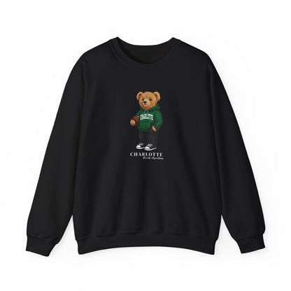Charlotte, North Carolina Teddy Bear Crewneck Sweatshirt
