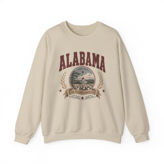Vintage Alabama - The Yellowhammer State Crewneck Sweatshirt