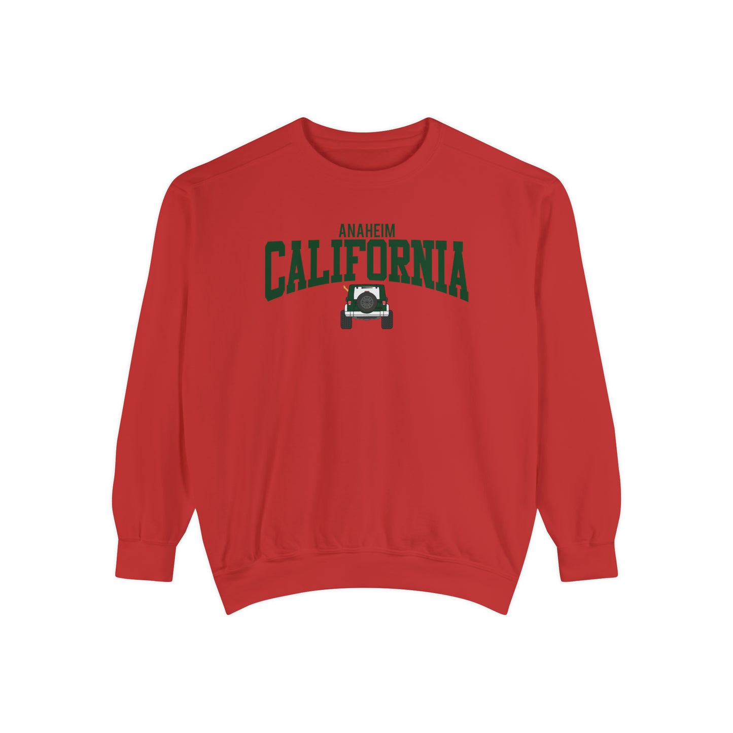 Anaheim California Jeep Comfort Colors Sweatshirt