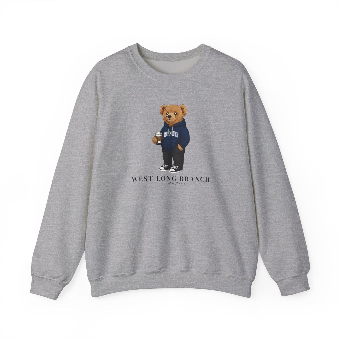 West Long Branch, New Jersey Teddy Bear Crewneck Sweatshirt