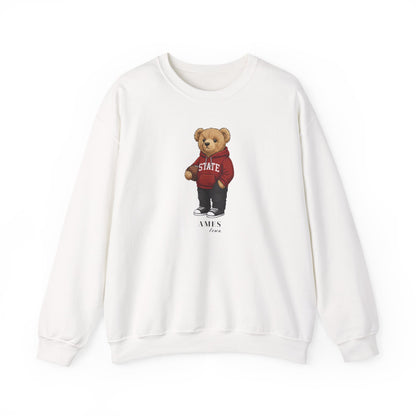 Ames, Iowa Teddy Bear Crewneck Sweatshirt