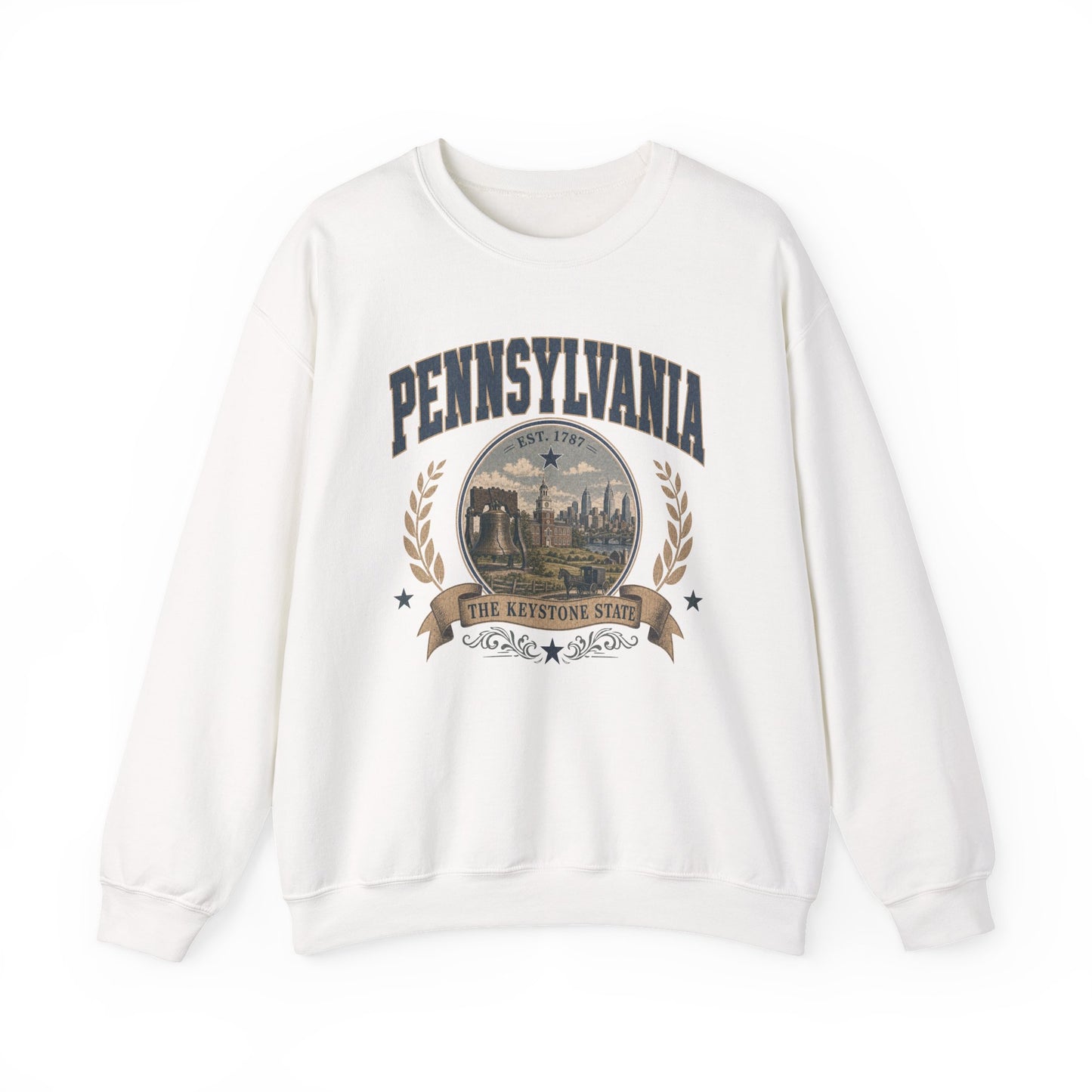 Vintage Pennsylvania - The Keystone State Crewneck Sweatshirt