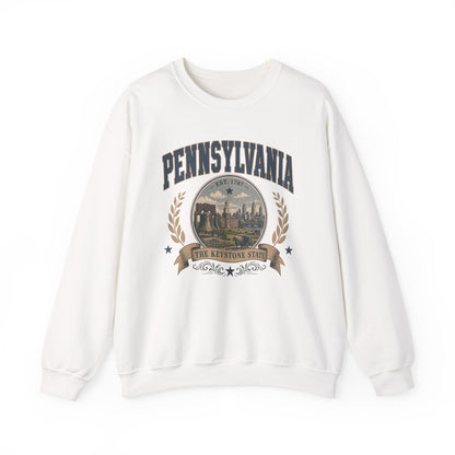 Vintage Pennsylvania - The Keystone State Crewneck Sweatshirt