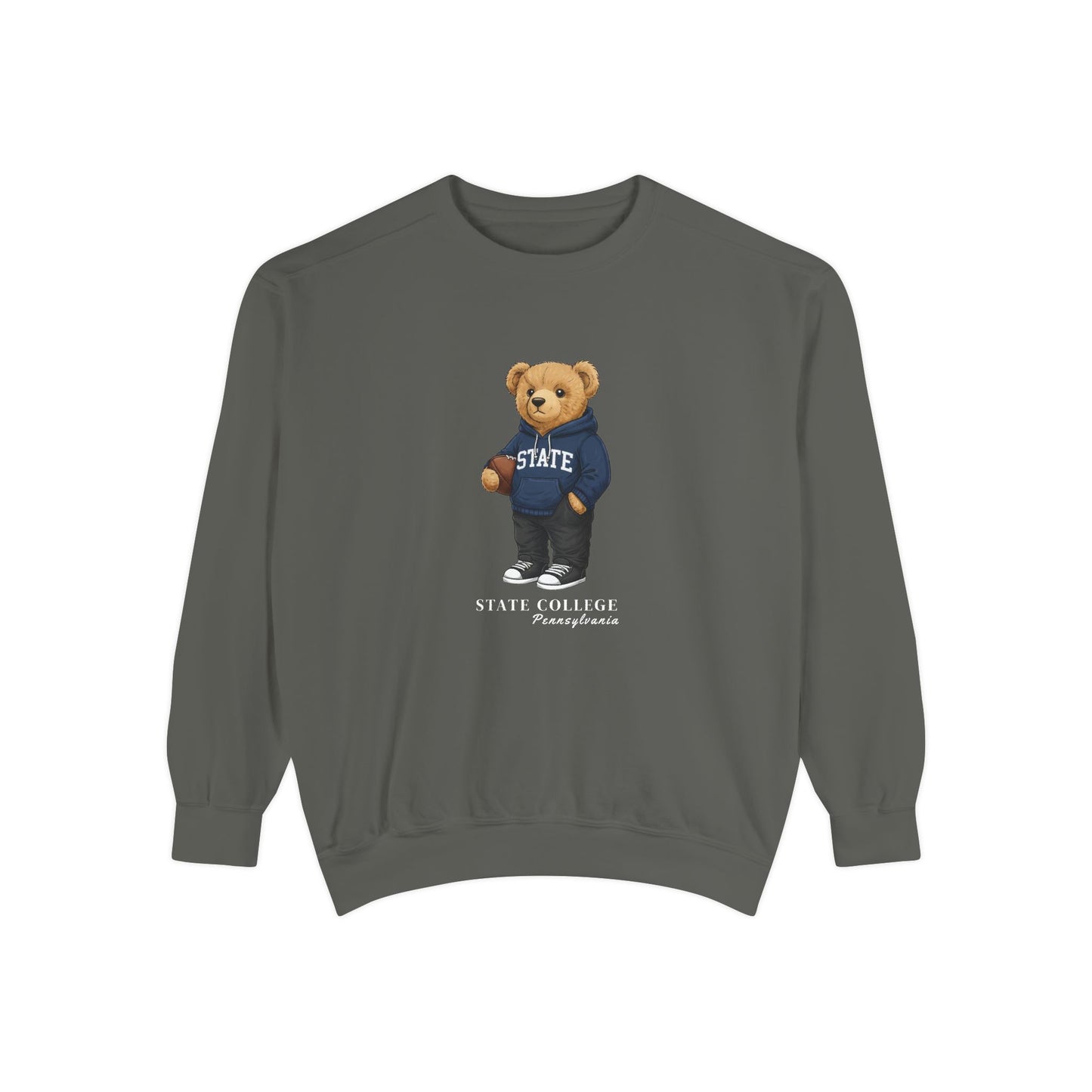 State College, Pennsylvania Teddy Bear Comfort Colors Sweatshirt