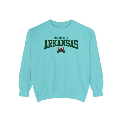 Fayetteville Arkansas Jeep Comfort Colors Sweatshirt