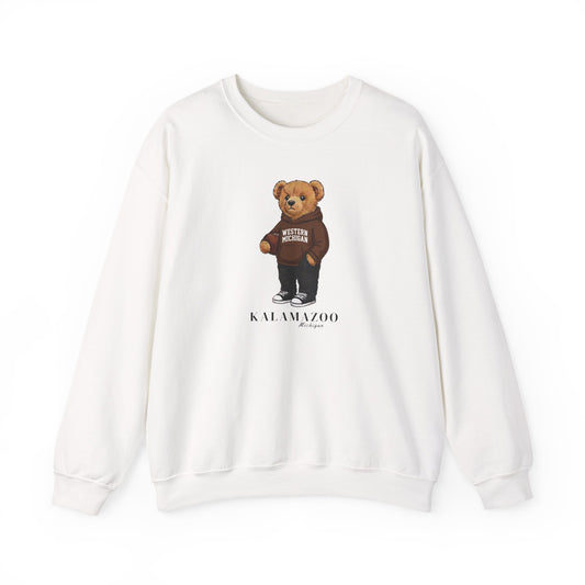 Kalamazoo, Michigan Teddy Bear Crewneck Sweatshirt