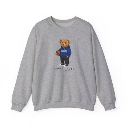 Terre Haute, Indiana Basketball Teddy Bear Crewneck Sweatshirt