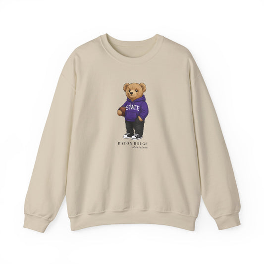 Baton Rouge, Louisiana Teddy Bear Crewneck Sweatshirt