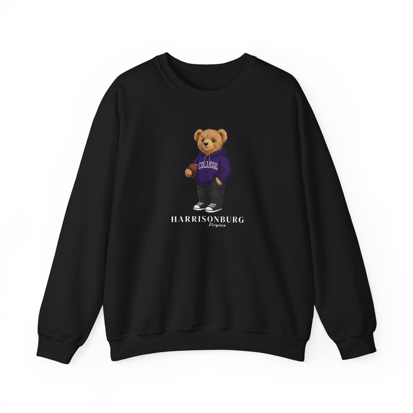 Harrisonburg, Virginia Teddy Bear Crewneck Sweatshirt