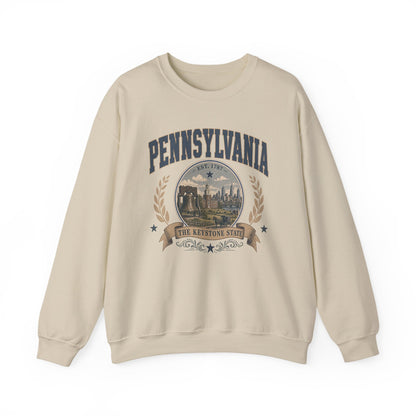 Vintage Pennsylvania - The Keystone State Crewneck Sweatshirt