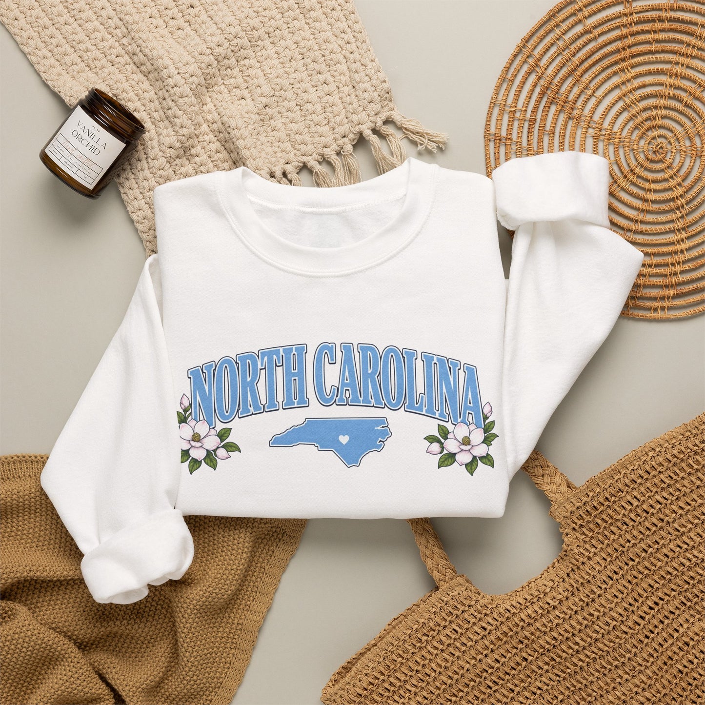 North Carolina Floral Sweatshirt