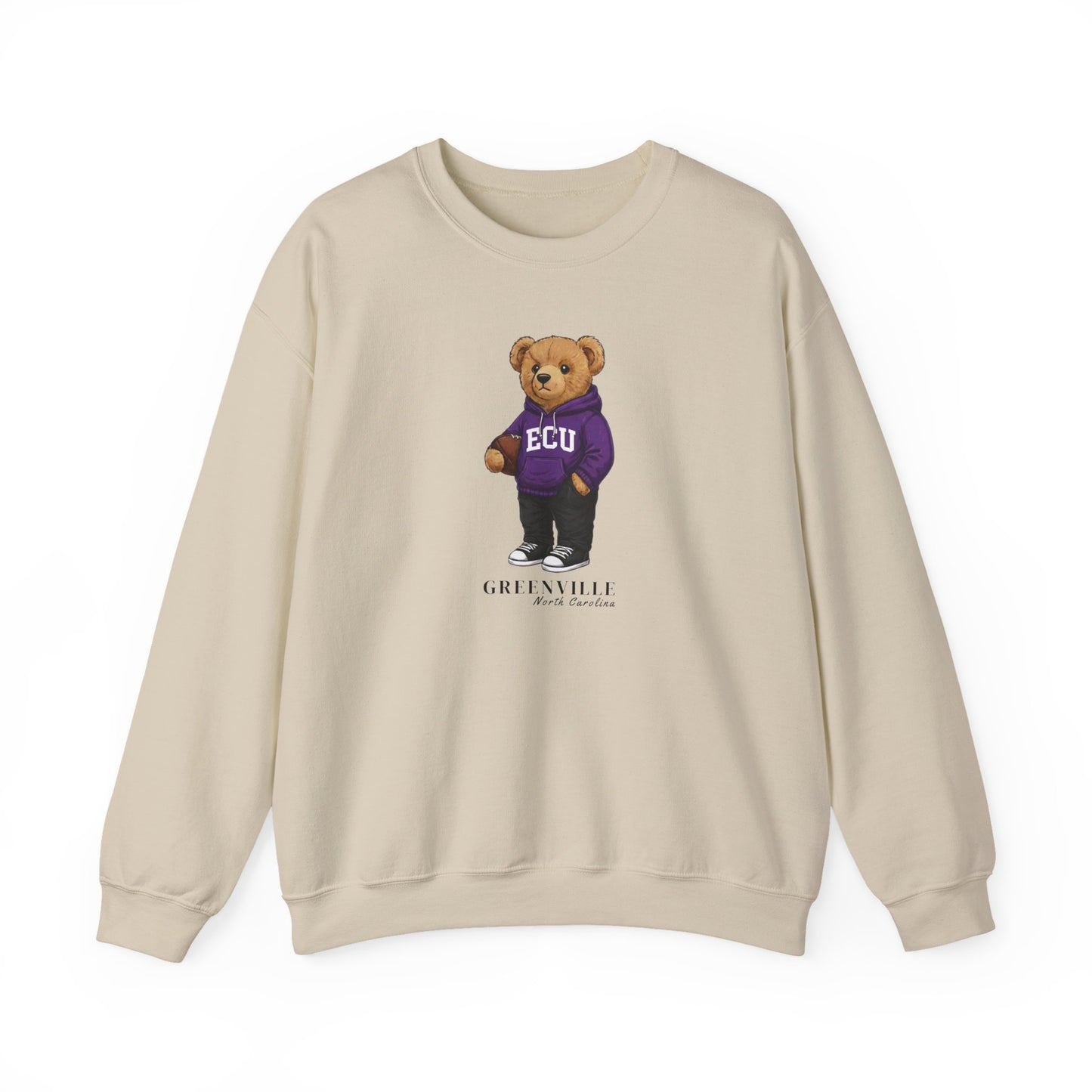 Greenville, North Carolina Teddy Bear Crewneck Sweatshirt