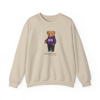 Greenville, North Carolina Teddy Bear Crewneck Sweatshirt