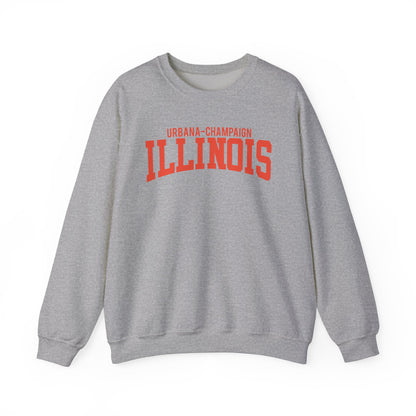 Illinois Champaign and Urbana Sweatshirt