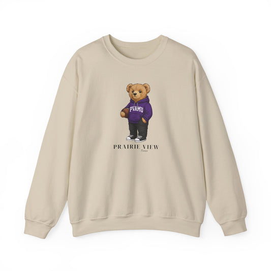 Prairie View, Texas Teddy Bear Crewneck Sweatshirt