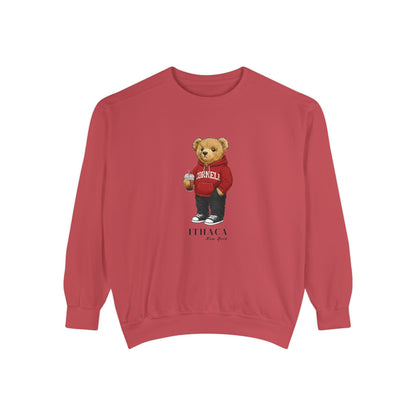 Ithaca, New York Teddy Bear Comfort Colors Sweatshirt