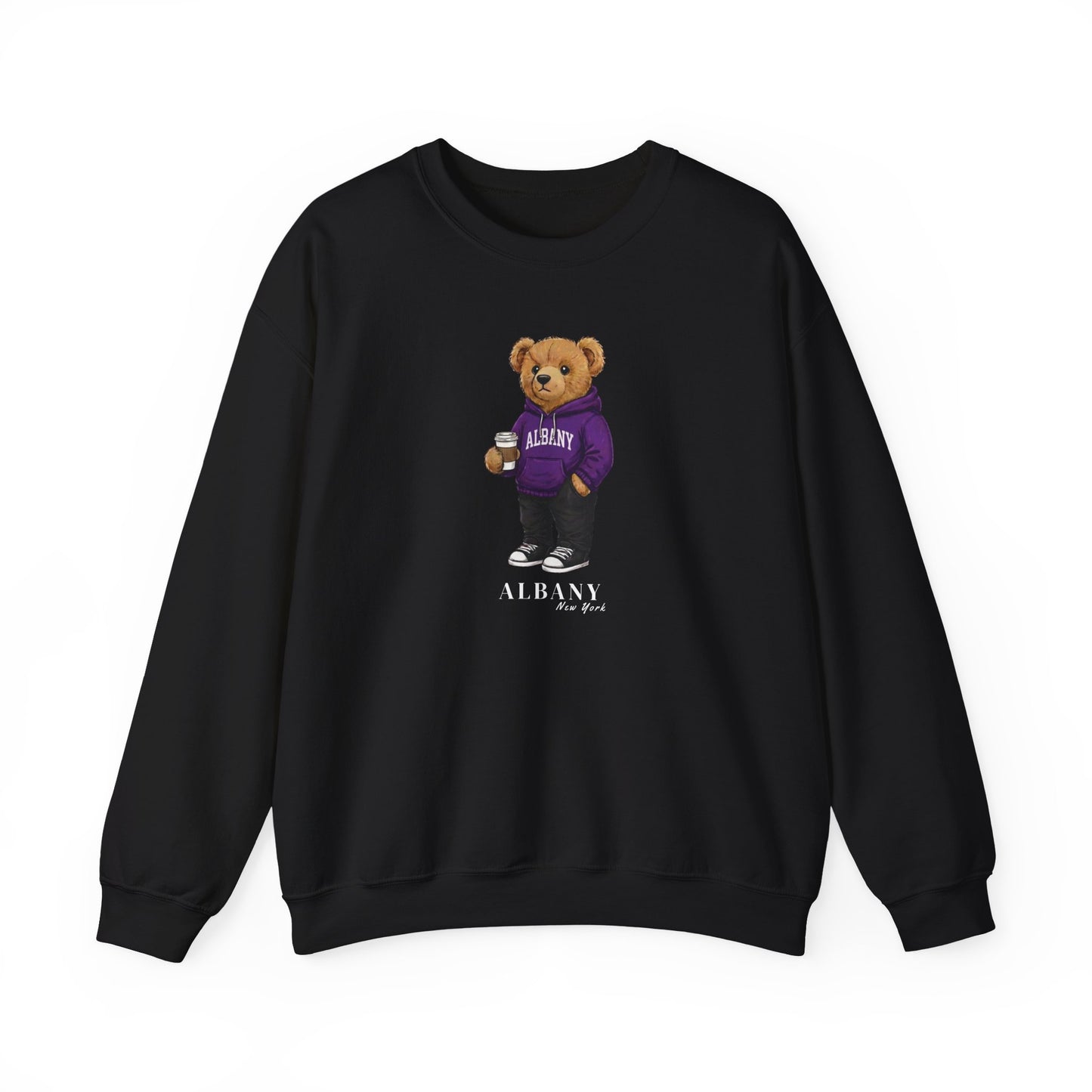 Albany, New York Teddy Bear Crewneck Sweatshirt