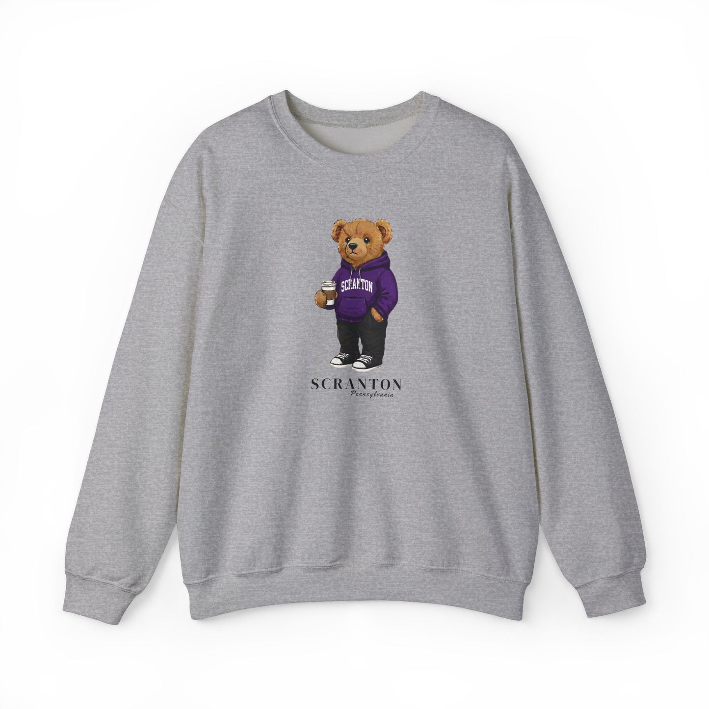 Scranton, Pennsylvania Teddy Bear Crewneck Sweatshirt