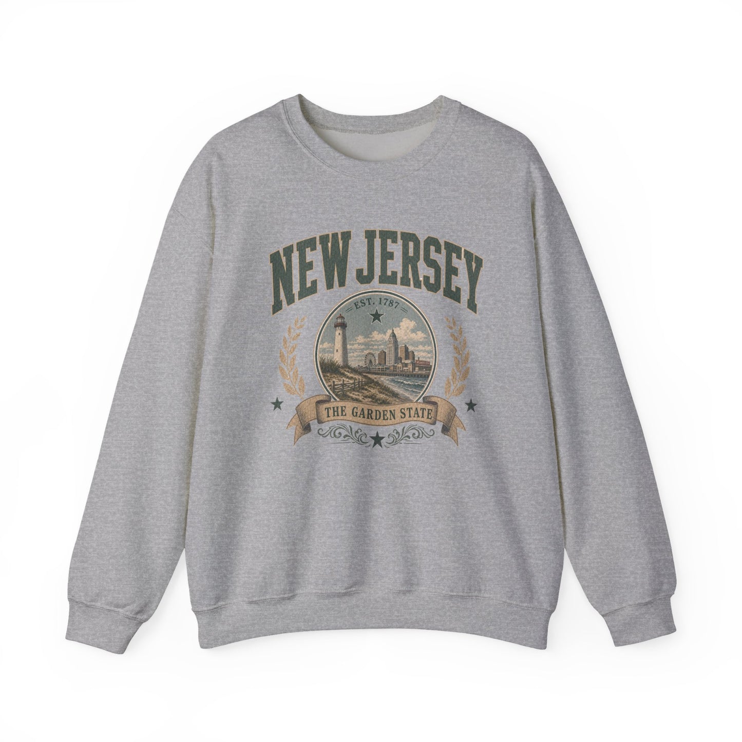 Vintage New Jersey - The Garden State Crewneck Sweatshirt