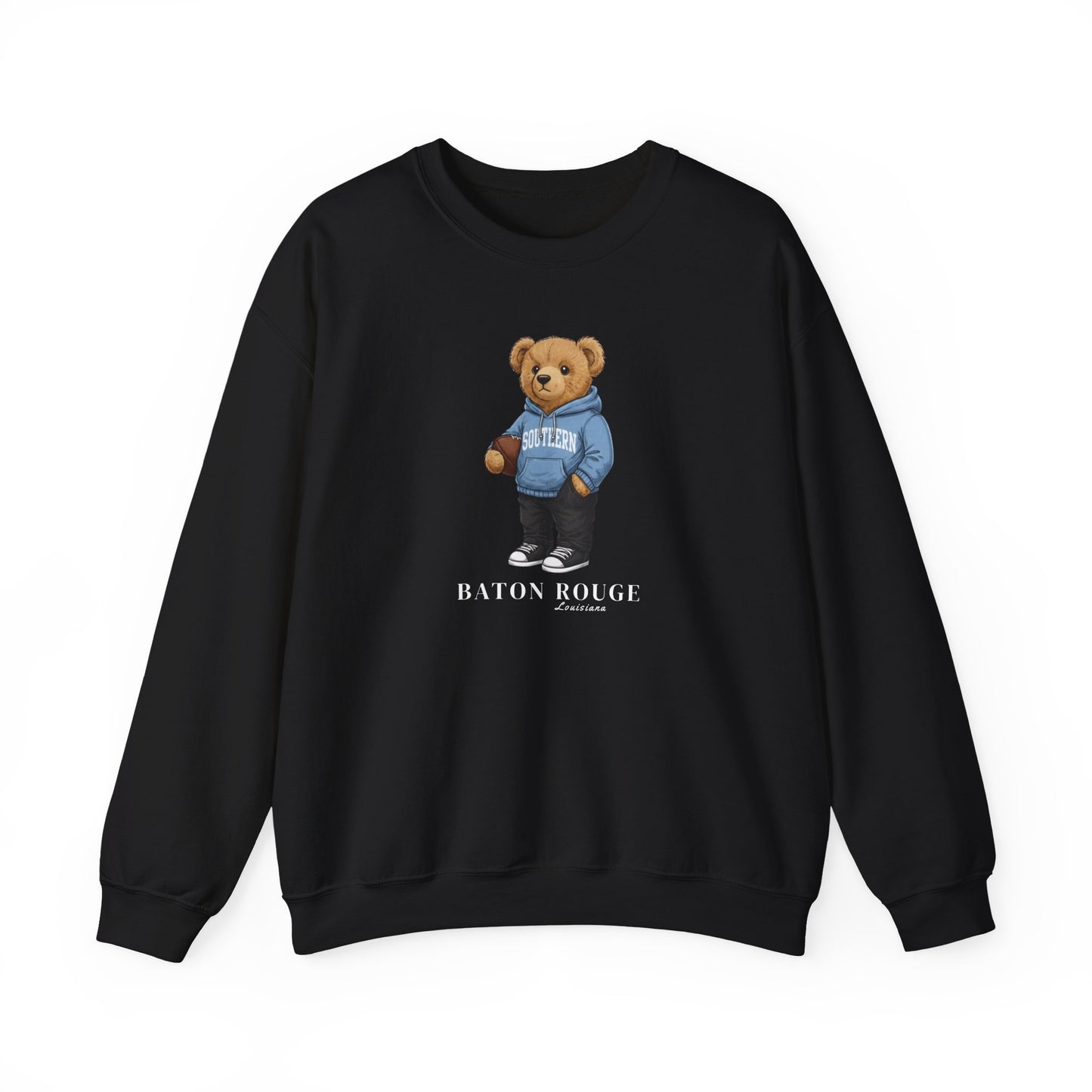 Baton Rouge, Louisiana Teddy Bear Crewneck Sweatshirt