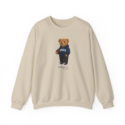 Ithaca, New York Teddy Bear Crewneck Sweatshirt