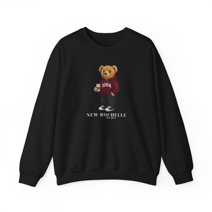 New Rochelle, New York Teddy Bear Crewneck Sweatshirt