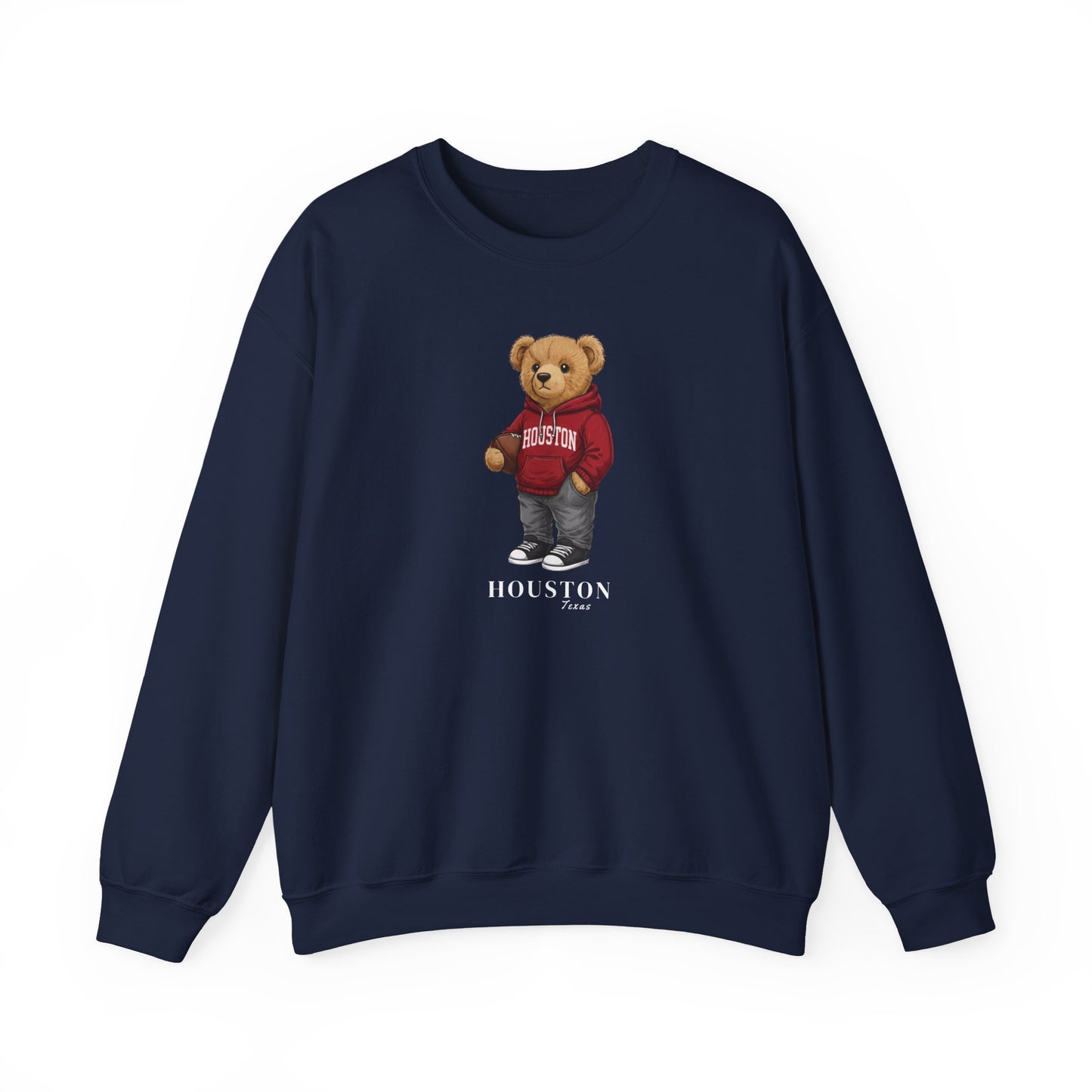 Houston, Texas Teddy Bear Crewneck Sweatshirt