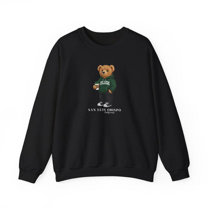 San Luis Obispo, California Teddy Bear Crewneck Sweatshirt