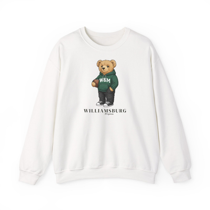 Williamsburg, Virginia Teddy Bear Crewneck Sweatshirt