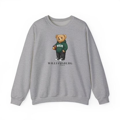 Williamsburg, Virginia Teddy Bear Crewneck Sweatshirt