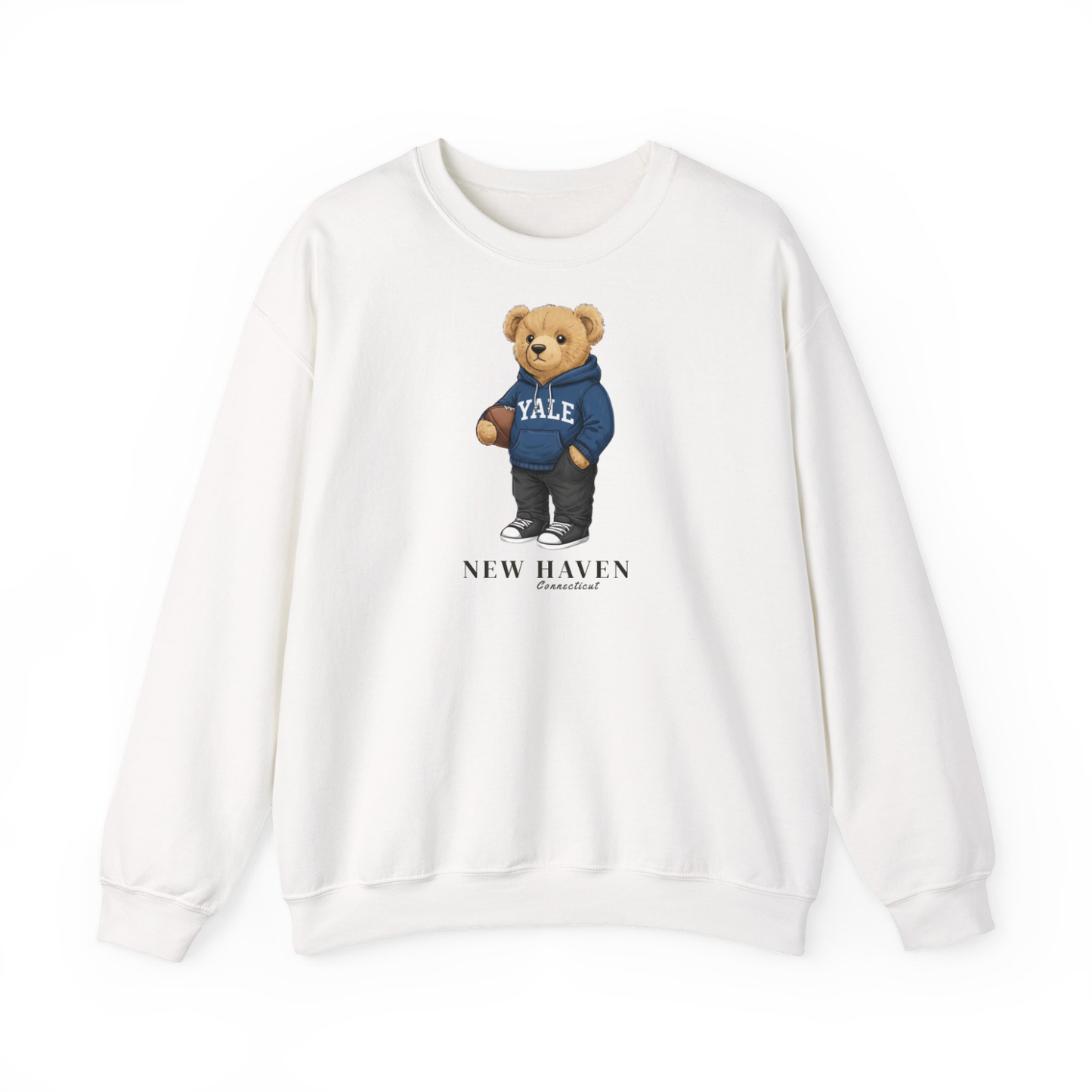 New Haven, Connecticut Teddy Bear Crewneck Sweatshirt