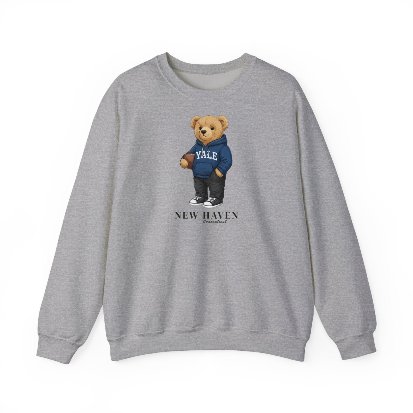 New Haven, Connecticut Teddy Bear Crewneck Sweatshirt