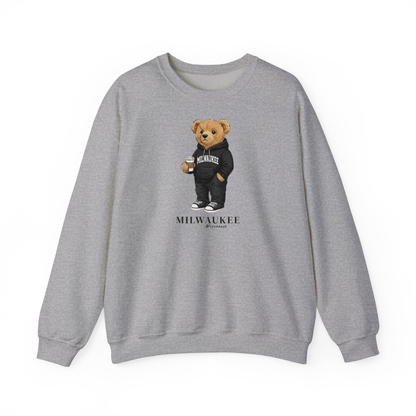 Milwaukee, Wisconsin Teddy Bear Crewneck Sweatshirt