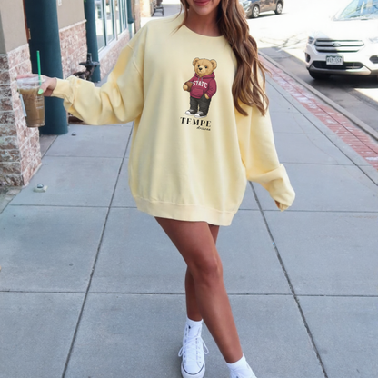 Tempe, Arizona Teddy Bear Comfort Colors Sweatshirt