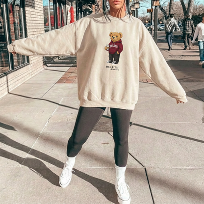 Duluth, Minnesota Teddy Bear Crewneck Sweatshirt