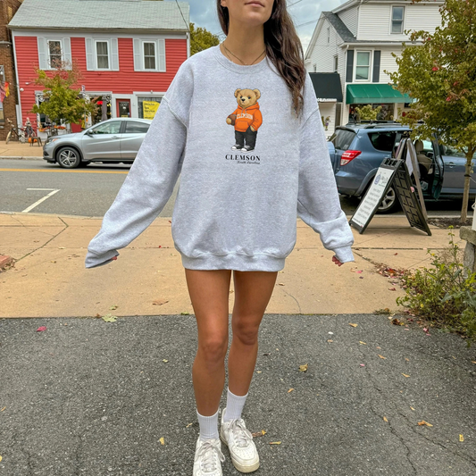 Clemson, South Carolina Teddy Bear Crewneck Sweatshirt