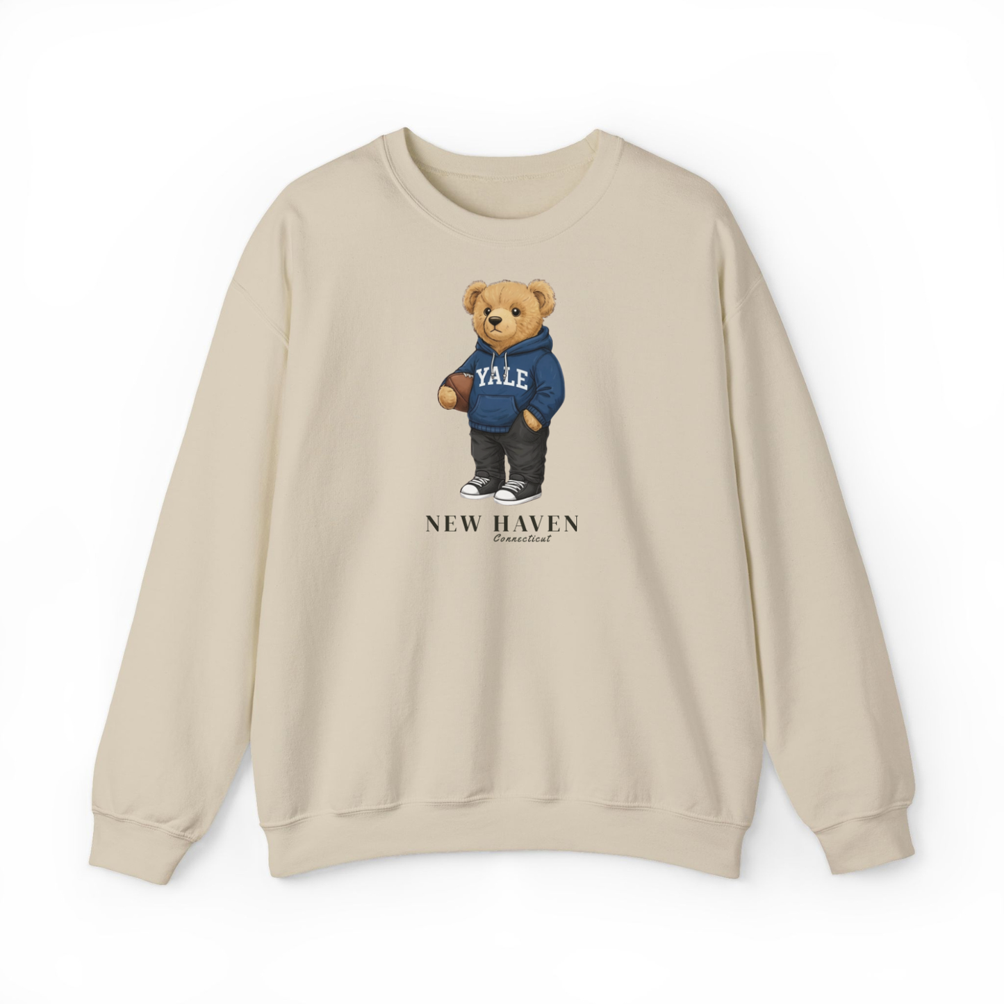 New Haven, Connecticut Teddy Bear Crewneck Sweatshirt